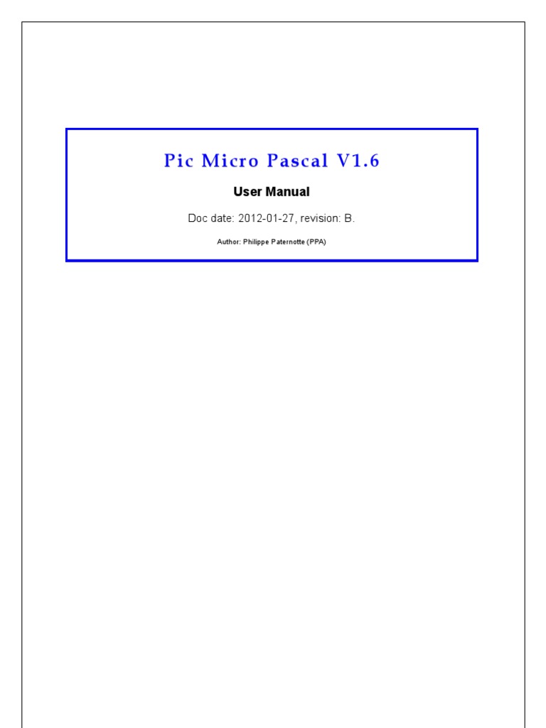 Documentation for Pic Micro Pascal V1.6 rev B.pdf Assembly Language