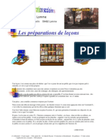 Les préparations de leçons