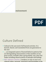 Supplement - Ch 3&5 (Cultural and Political Environments)