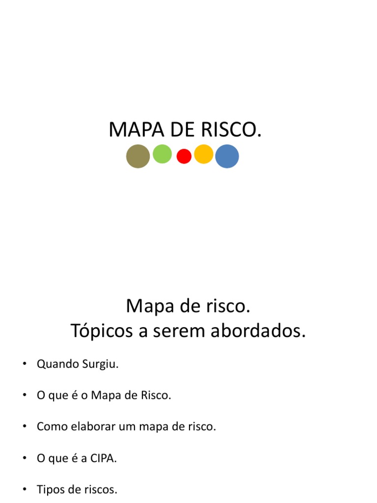 Mapa de Risco e Identificação de Riscos | PDF | Desperdício | Natureza