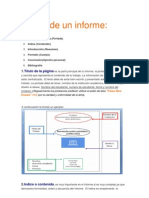 Partes de Un Informe