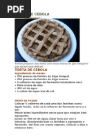 Bambu Chuveroso Torta de Cebola