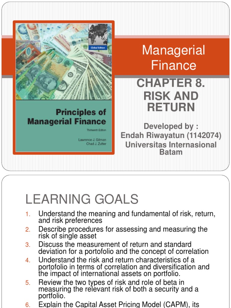 Risk and Return in Financial Management | PDF | Capital Asset Pricing ...