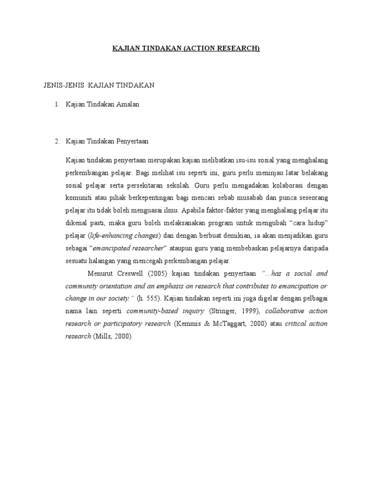 Kajian Tindakan Pdf