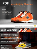 New Balance Athletic Shoe Inc Presentation