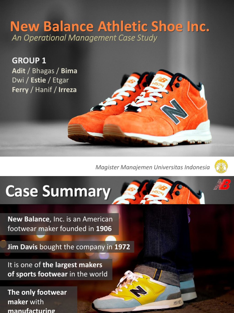 new balance athletic shoes case study solution