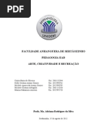 ARTE, CRIATIVIDADE E RECREAÇÃO