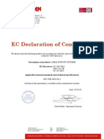 EC Declaration of Conformity: Meersbloem Melden 16 9700 Oudenaarde - Belgium T: + 32 55 31 83 35 F: + 32 55 31 43 88