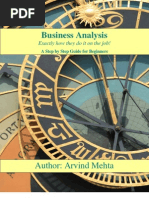 Business Analysis Book - Arvind Mehta