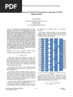 Design and Simulation of 32-Point FFT Using Radix-2 Algorithm For FPGA 2012