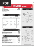 100 To 3500 MHZ To-8 Cascadable Amplifier