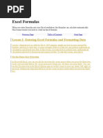 Excel Formulas 1