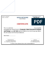 Training Certificate