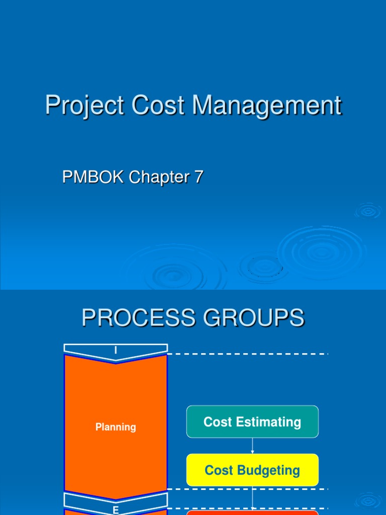 Project Cost Management PDF Cost Accounting Production And