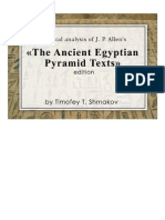 نصوص الاهرام THE ANCIENT EGYPTIAN PYRAMID TEXTS by Timofey T. Shmakov Upload by (Dr-Mahmoud Elhosary)