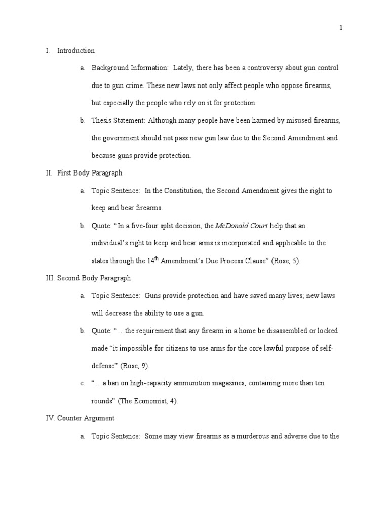 Research Paper on Gun Control (A+ Paper by Ph.D. Kimberly Ball)
