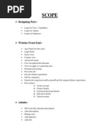 Download Scope of a job portal website by beintouch143 SN137293169 doc pdf