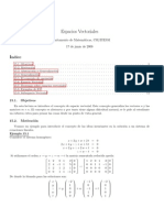 Espacios vectoriales