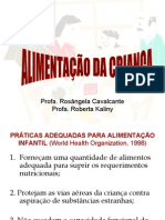 alimentação da criança