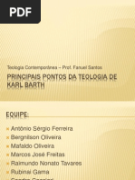 Principais Pontos Da Teologia de Karl Barth