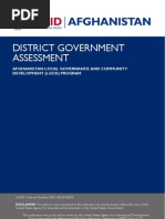 District Government Assessment