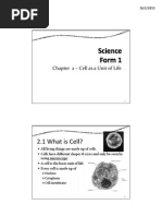 F1 Ch2 Cell as a Unit of Life