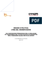 Denaro e Politica: L'ora Del Crowdfunding