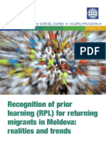 50 - 15 - IDIS Report - Recognition of Prior Learning For Returning Migrants in Moldova - Realities and Trends