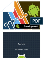 Android Intermediate Widgets