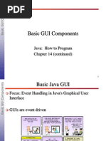 Basic GUI Components: Java: How To Program Chapter 14 (Continued)