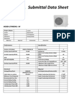 M30D-27HRDN1-M MultiZone Submittal Data Sheet
