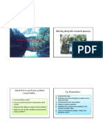 Research Methods Week 6: Moving Along The Research Journey