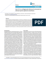 Anesthetic Management of An Undiagnosed Advanced Extrauterine Pregnancy Under Combined Spinal-Epidural Anesthesia
