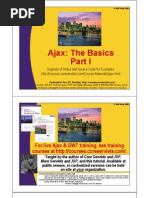 Ajax: The Basics Ajax: The Basics: For Live Ajax & GWT Training, See Training THTT// LT