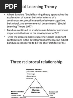 Social Learning Theory Raji