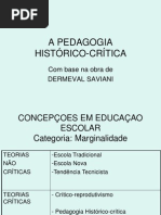 A pedagogia histÃ³rico-crÃ­tica