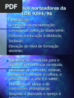 PrincÃ­pios norteadores da LDB