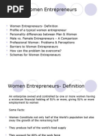 Women Entrepreneurs