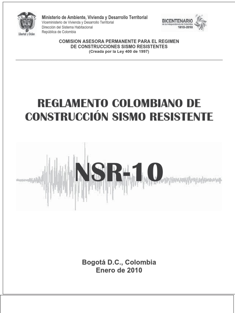 Actualización NSR-10 Construcción Sismo Resistente | PDF | Acero | Colombia