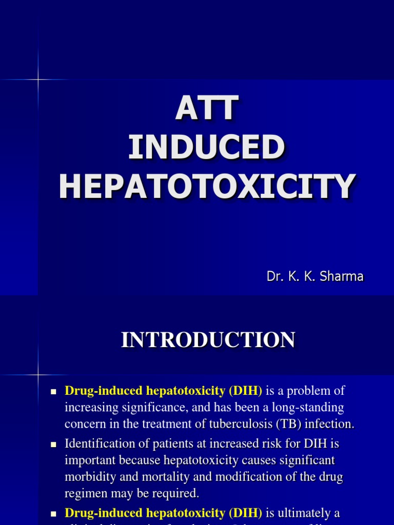 ATT Induced Hepatotoxicity Overview | PDF | Drug Metabolism | Hepatitis