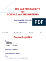 Statistics and Probability For Science and Engineering