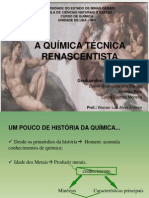 II SEMINÁRIO DE HISTÓRIA DA QUÍMICA- A QUÍMICA TÉCNICA RENASCENTISTA