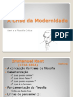 A Crise Da Modernidade Kant