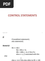 4.Control Statements