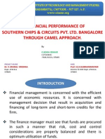 Financial Performance of Southern Chips & Circuits Pvt. Ltd. Bangalore Through Camel Approach