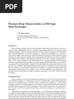 Pressure Drop Characteristics of Slit-Type Heat Exchanger