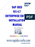 SAP IDES Installation Manual 4.7