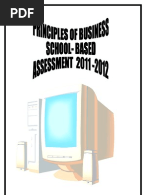 POB SBA - Outline of Presentation of Project