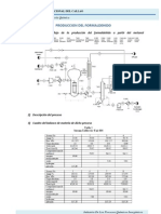 Costo de Manufactura Del Formaldehido