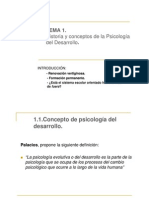 TEMA 1. Historia y Conceptos de la Psicología del Desarrollo